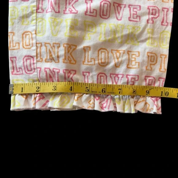 Victorias Secret PINK Loungewear Women's Small Ruffle Hem Cotton Pajama Pants - Picture 7 of 10